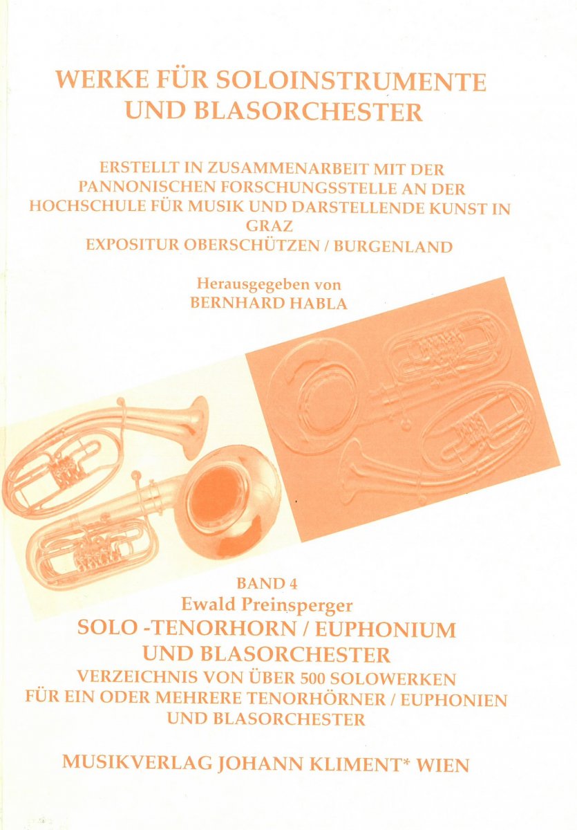 Werke für Soloinstrumente und Blasorchester #4: Solo Tenorhorn/Euphonium und Blasorchester - cliquez pour agrandir l'image