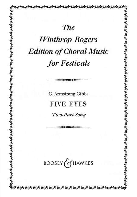 5 Eyes (Two-Part Song) - cliquer ici