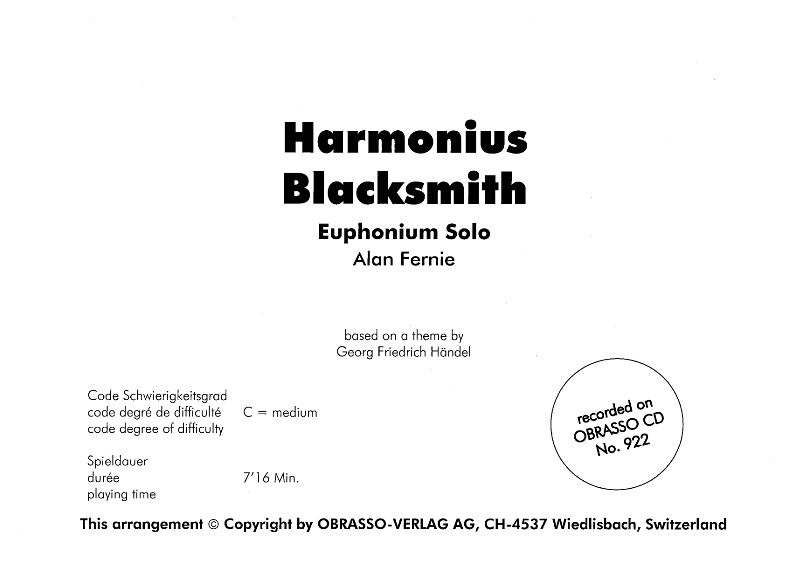 Harmonious Blacksmith, The - cliquer ici