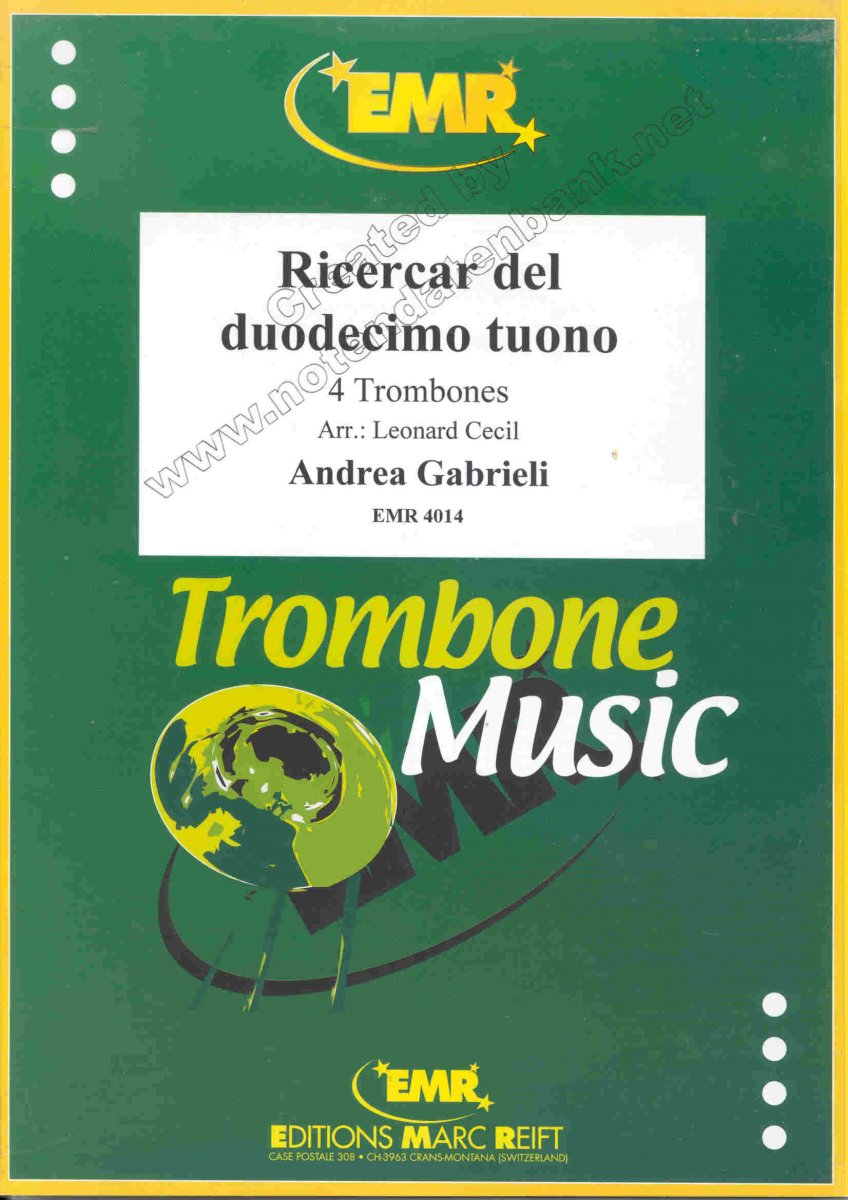 Ricercar Del Duodecimo Tuono - cliquer ici Ricercar Del Duodecimo Tuono - cliquer ici