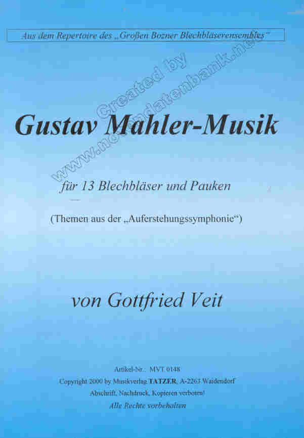 Gustav Mahler-Musik fr 13 Blechblser und Pauken - cliquer ici
