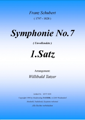 7. Symphonie 'Unvollendete' (1.Satz / Mvt I) - cliquez pour agrandir l'image