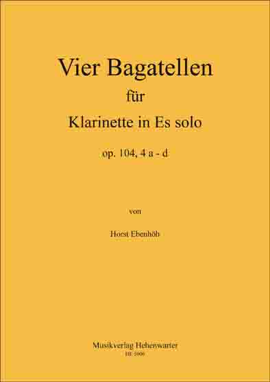 Vier Bagatellen fr Klarinette solo (Es) - cliquer ici