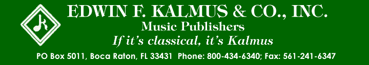 Edwin F. Kalmus Edition - cliquer ici